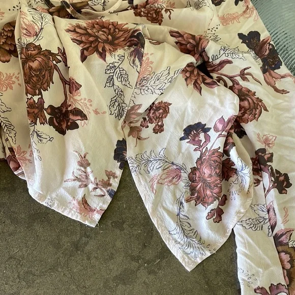 NWOT Free People Floral Blouse - Picture 8 of 9